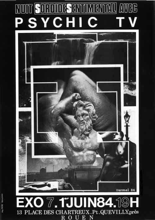 Psychic TV イベントポスター 1984年 フレ−厶付き 29.750x0.jpg